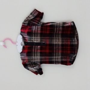 Monalili made in Canada plaid velvet velour baby boy or girls Christmas